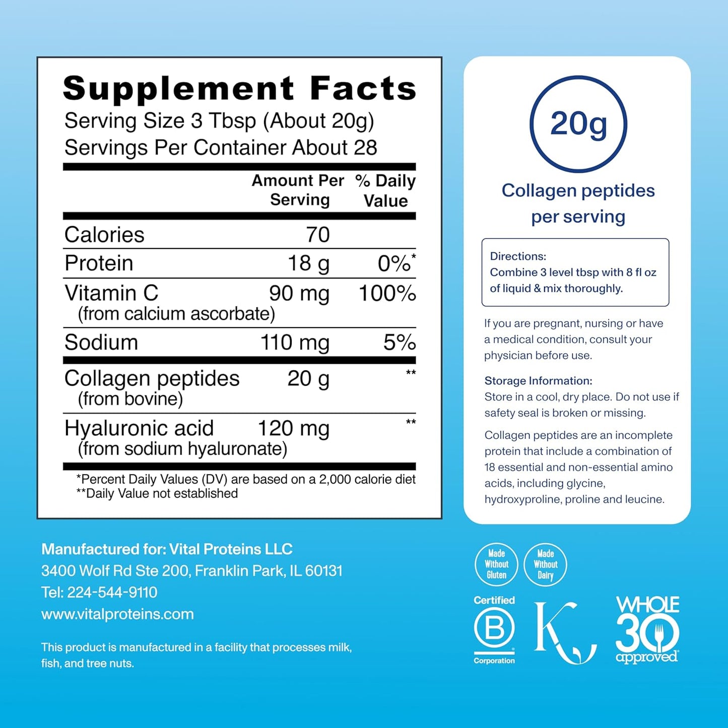 20-oz-unflavored-collagen-peptides-powder-with-hyaluronic-acid-and-vitamin-c-by-vital-proteins---boost-skin-health-and-joint-support-4