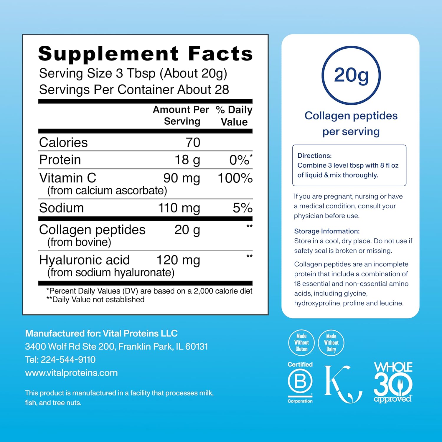 20-oz-unflavored-collagen-peptides-powder-with-hyaluronic-acid-and-vitamin-c-by-vital-proteins---boost-skin-health-and-joint-support-4