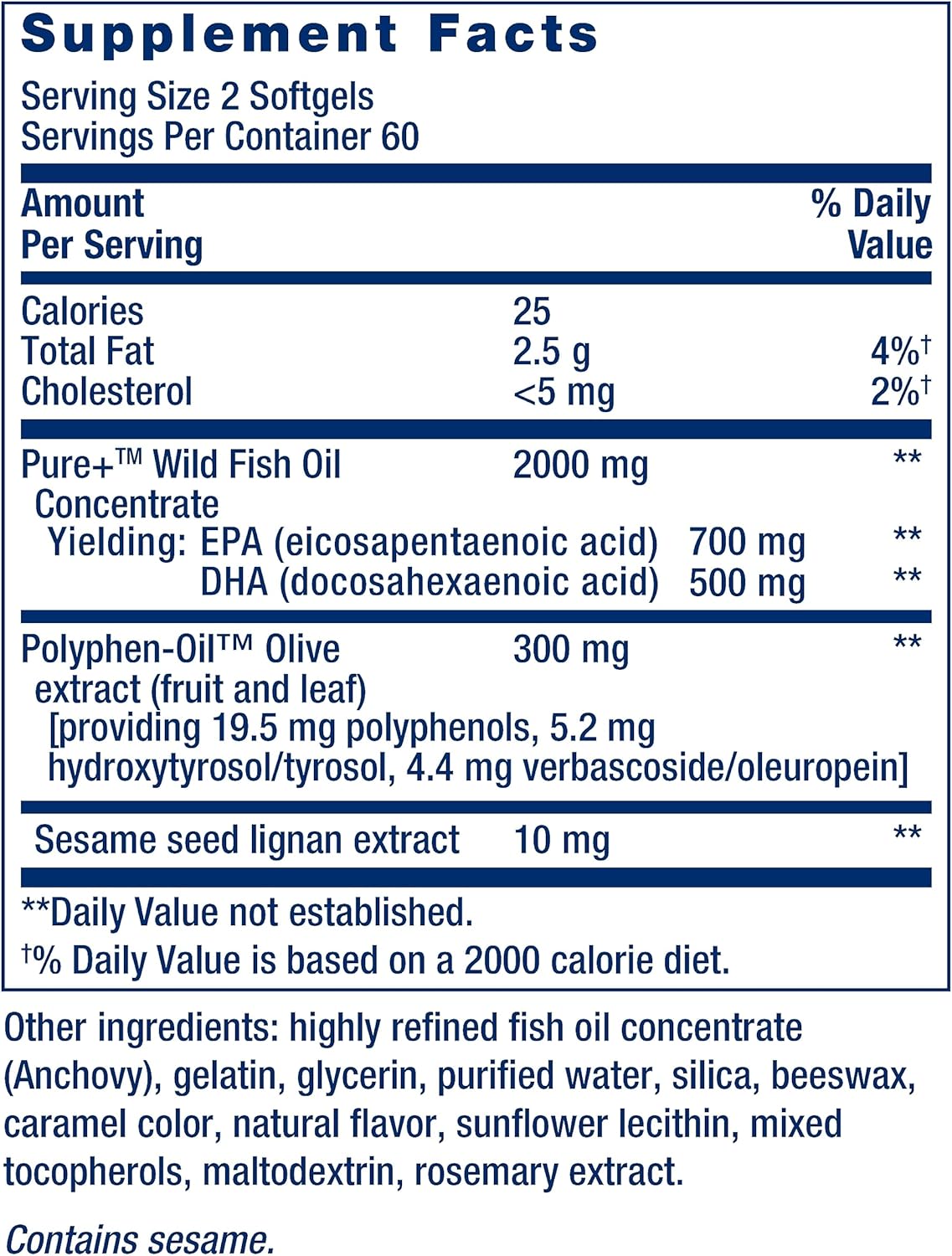 omega-3-fish-oil-with-sesame-lignans-olive-extract-softgels---heart-brain-health-support---anti-inflammatory-cholesterol-management---gluten-free-non-gmo---lemon-flavor---120-count-3