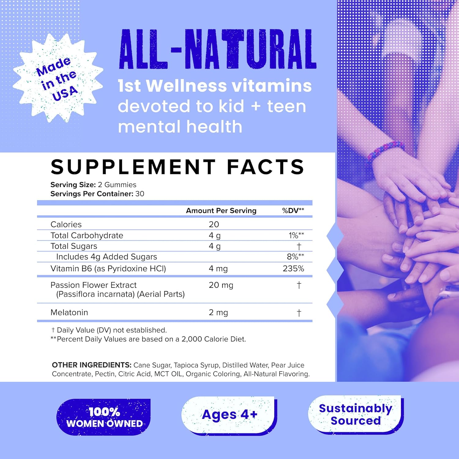 all-natural-vegan-sleep-gummies-for-kids-and-teens-with-passionflower-vitamin-b6-and-melatonin---60ct-passion-fruit-flavor-2