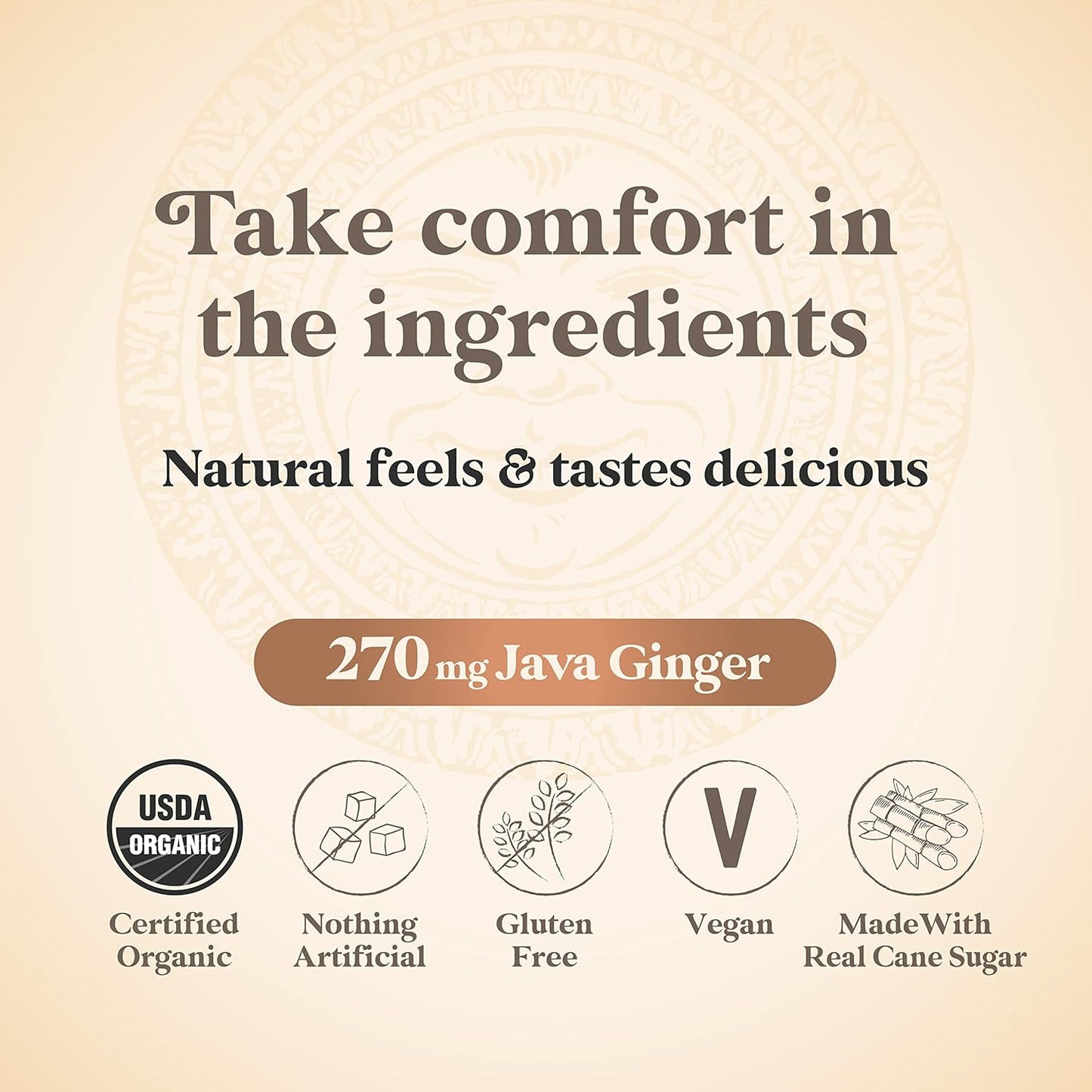 Premium Natural Chimes Peppermint Ginger Chews - 1 lb Bag (16 oz) Individually Wrapped Chewy Ginger Candy - Espot.com.au