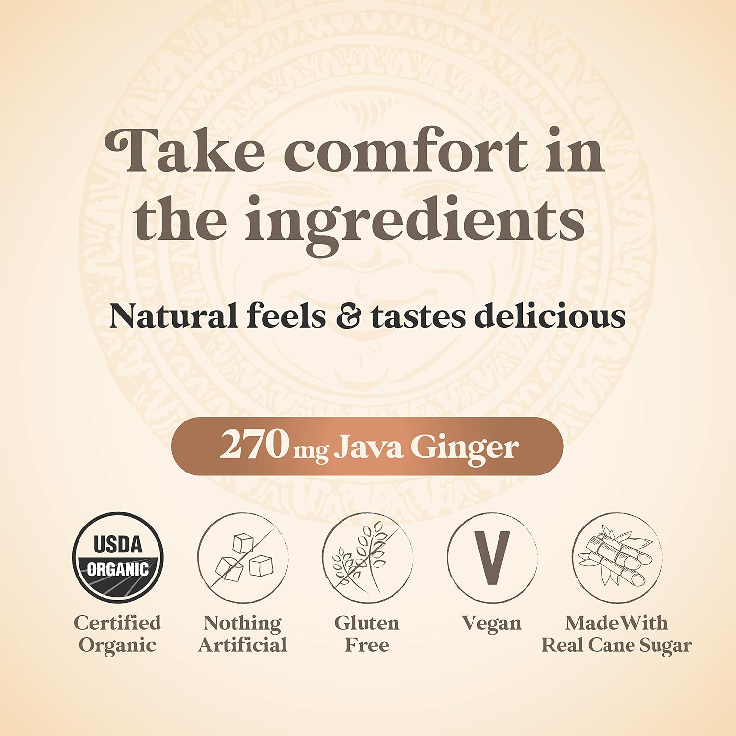 Premium Natural Chimes Peppermint Ginger Chews - 1 lb Bag (16 oz) Individually Wrapped Chewy Ginger Candy - Espot.com.au