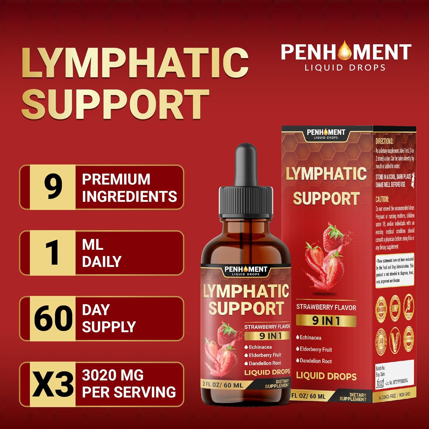 penhoment-9in1-lymphatic-drainage-drops-supplement-with-echinacea-elderberry-dandelion-rosehip-cleavers-calendula-and-burdock---immune-support-and-cleansing-liquid-extract---2-fl-oz---60-day-supply-6