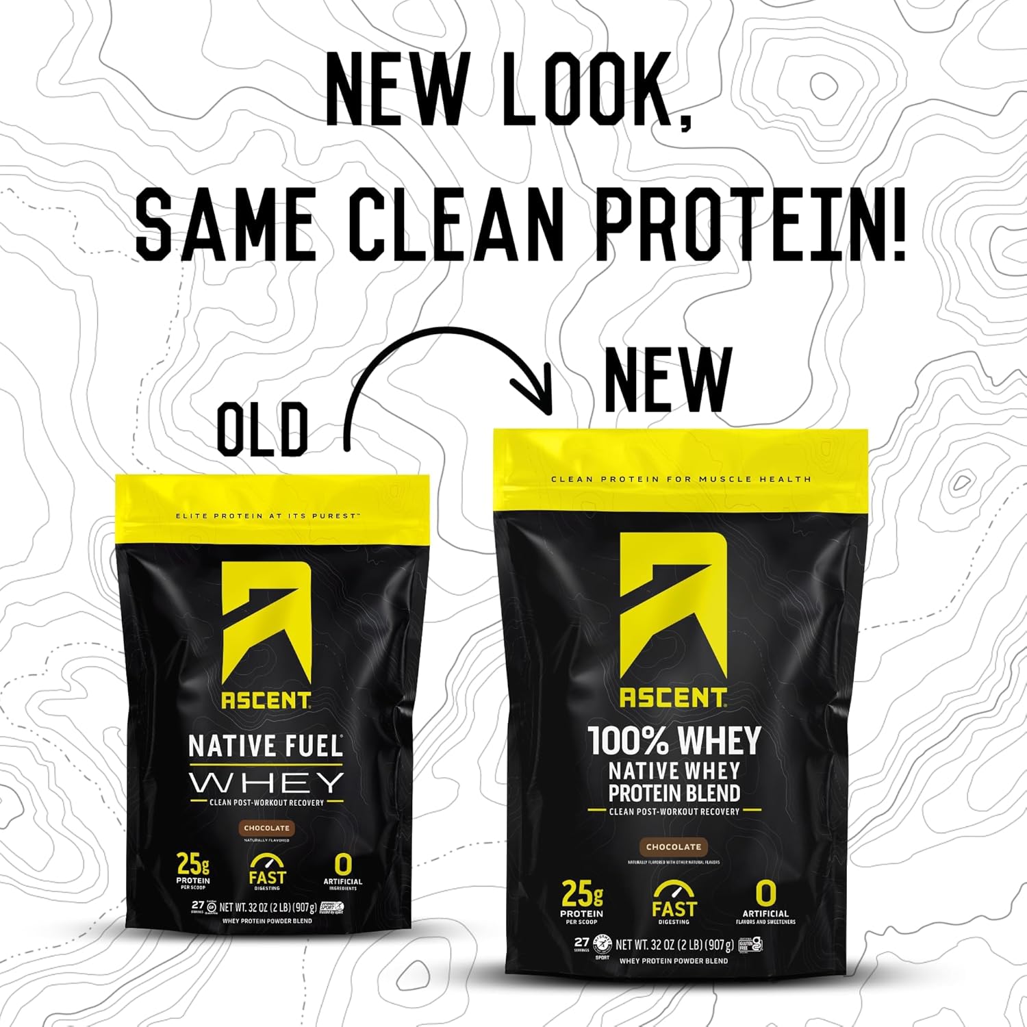 Chocolate Whey Protein Isolate Powder - 100% Ascent Whey Protein, Post Workout Supplement, Gluten-Free with BCAAs and Essential Amino Acids, 2lb - Espot.com.au