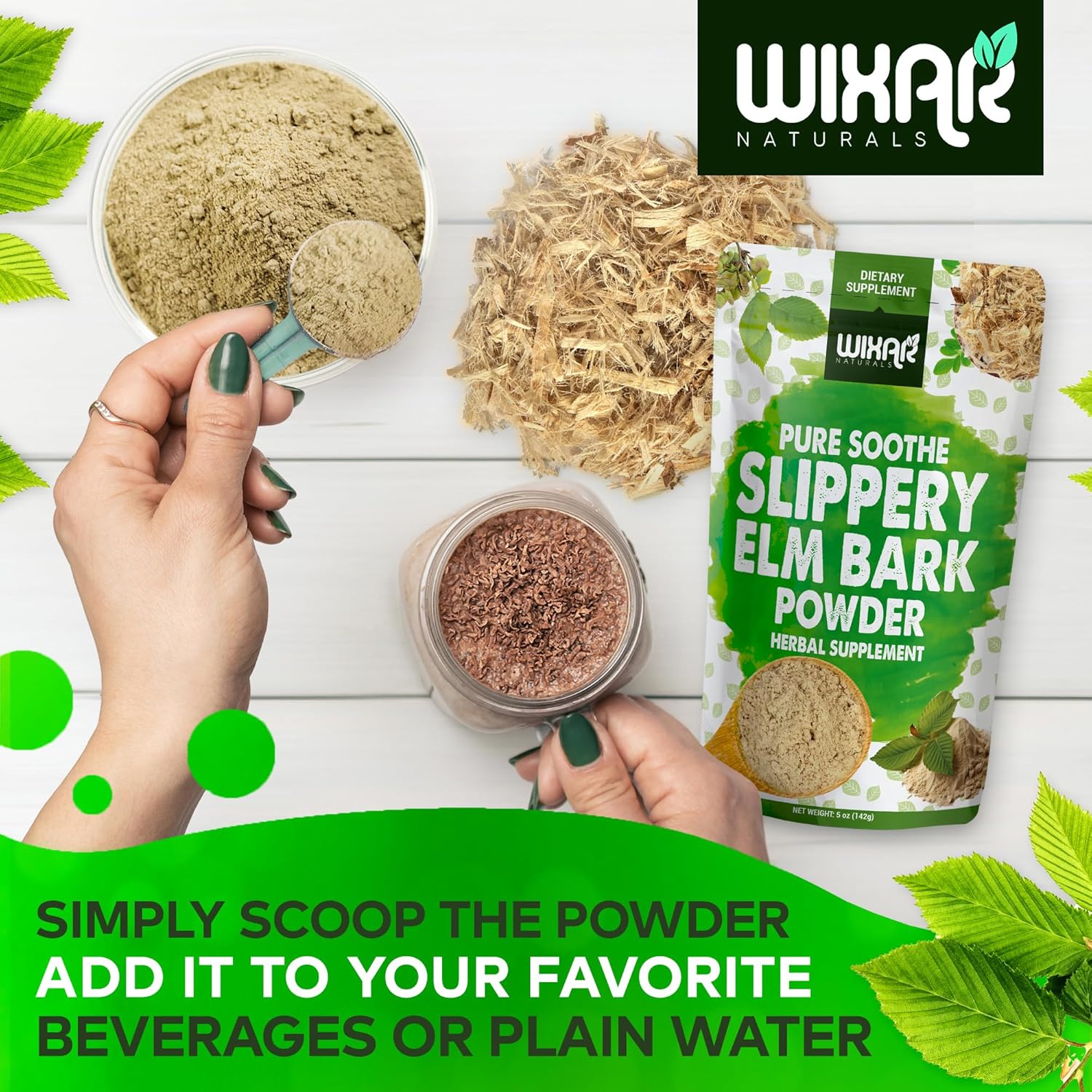 wixar-naturals-slippery-elm-bark-powder---herbal-supplement-for-digestive-health-sore-throat-acid-reflux---inner-bark-natural-gluten-free-gmo-free-vegan---5oz-7