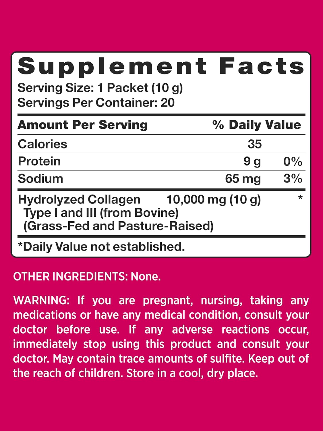 pink-collagen-powder-travel-packets---unflavored-type-1-3-gluten-free-non-gmo-grass-fed-peptides---20-packets-3