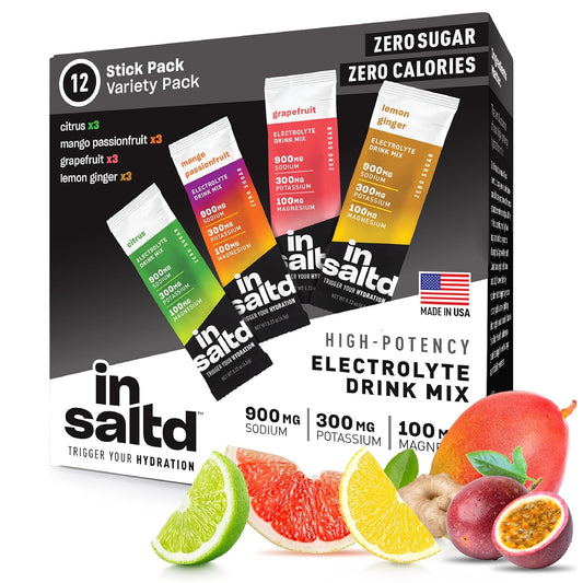 Sugar Free Electrolyte Powder Packets for High-Potency Hydration | No Stevia Aftertaste | Keto & Intermittent Fasting Drink Mix | 12 Pack (Variety) - Espot.com.au