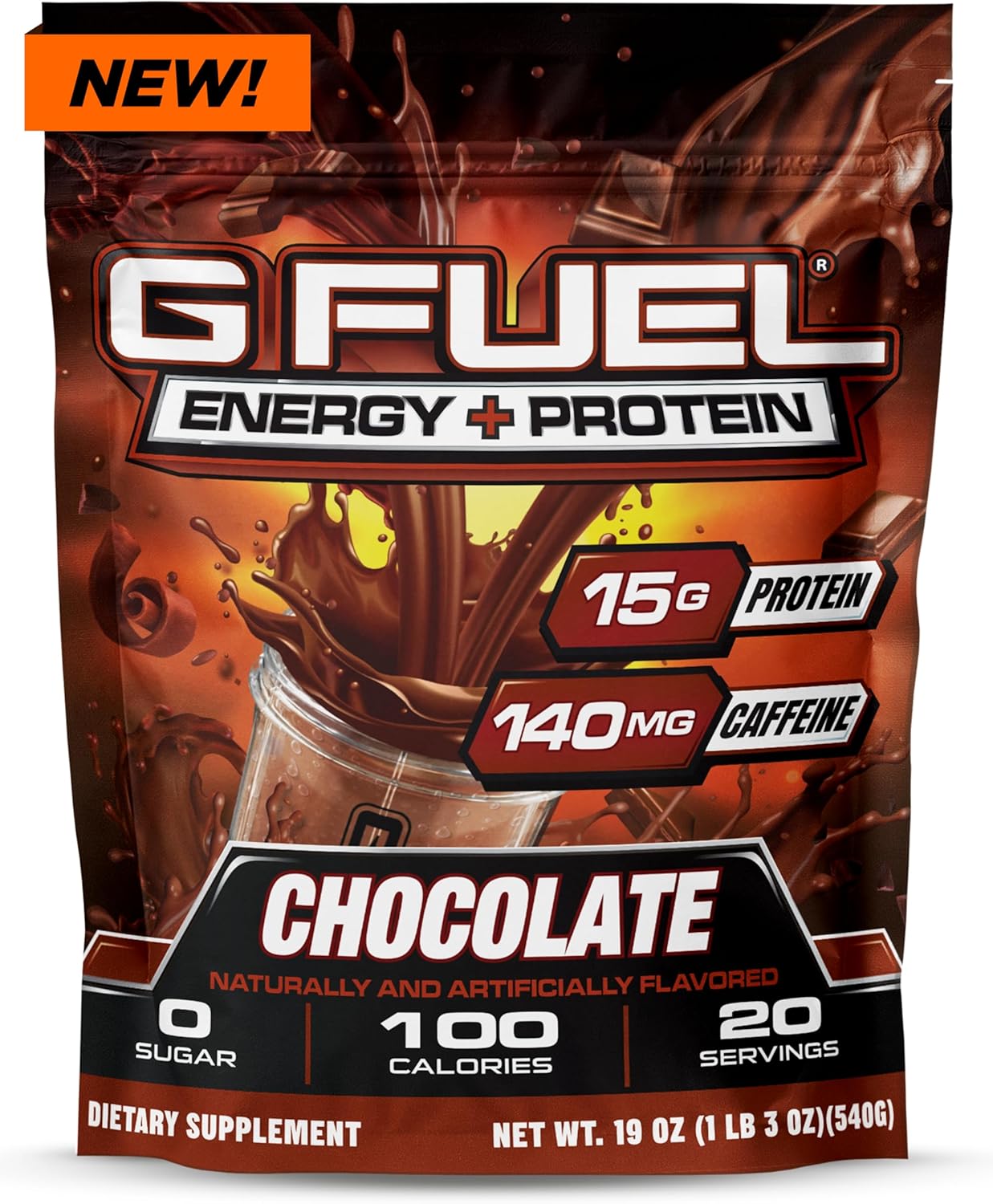 chocolate-g-fuel-protein-energy-drink-powder---pre-workout-caffeine-mix-for-gaming---sugar-free-focus-amino---vitamin-antioxidants---19oz-20-servings-1