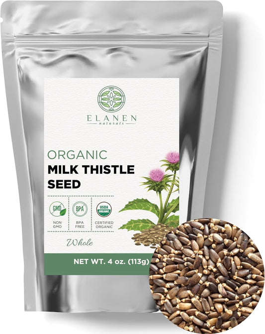 usda-certified-organic-milk-thistle-seeds-4-oz-113g-by-elanen-naturals---bulk-dried-silybum-marianum-semillas-de-mariano---whole-natural-seed-1