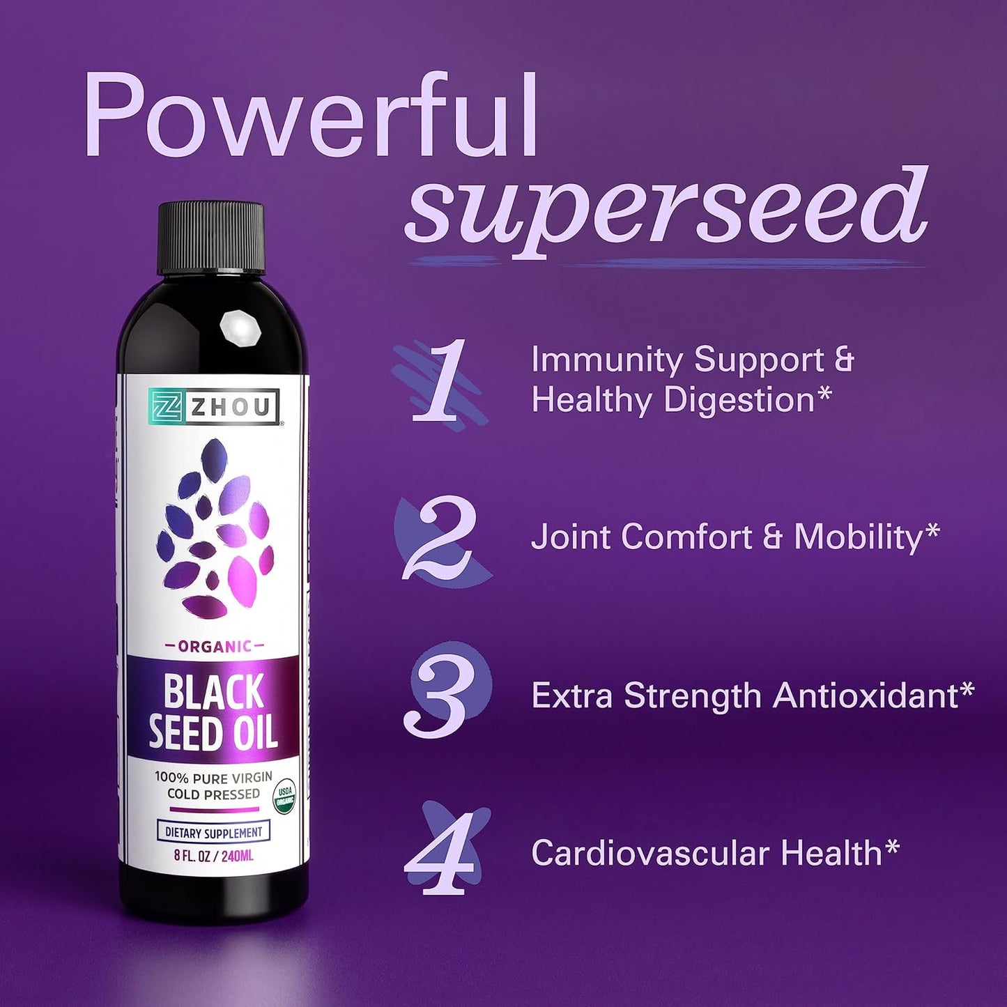 organic-black-seed-oil---cold-pressed-omega-3-6-9-antioxidant-for-immune-support-joints-digestion-hair-skin---vegan-gluten-free-non-gmo---8oz-bottle-by-zhou-3