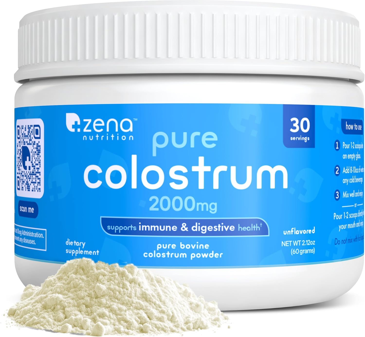 premium-bovine-colostrum-powder-supplement-for-gut-health-immune-support---2000mg-gluten-sugar-free---unflavored---30-servings-1