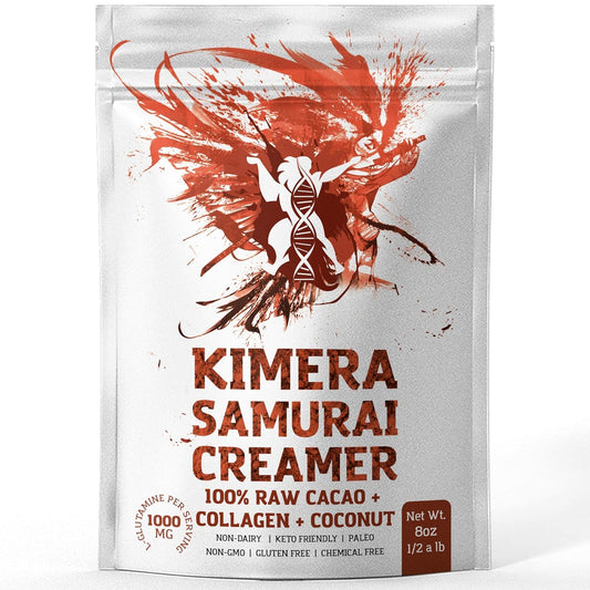 organic-kimera-koffee-samurai-coconut-creamer-with-raw-cacao-and-collagen---keto-paleo-superfood---8oz-pack-1