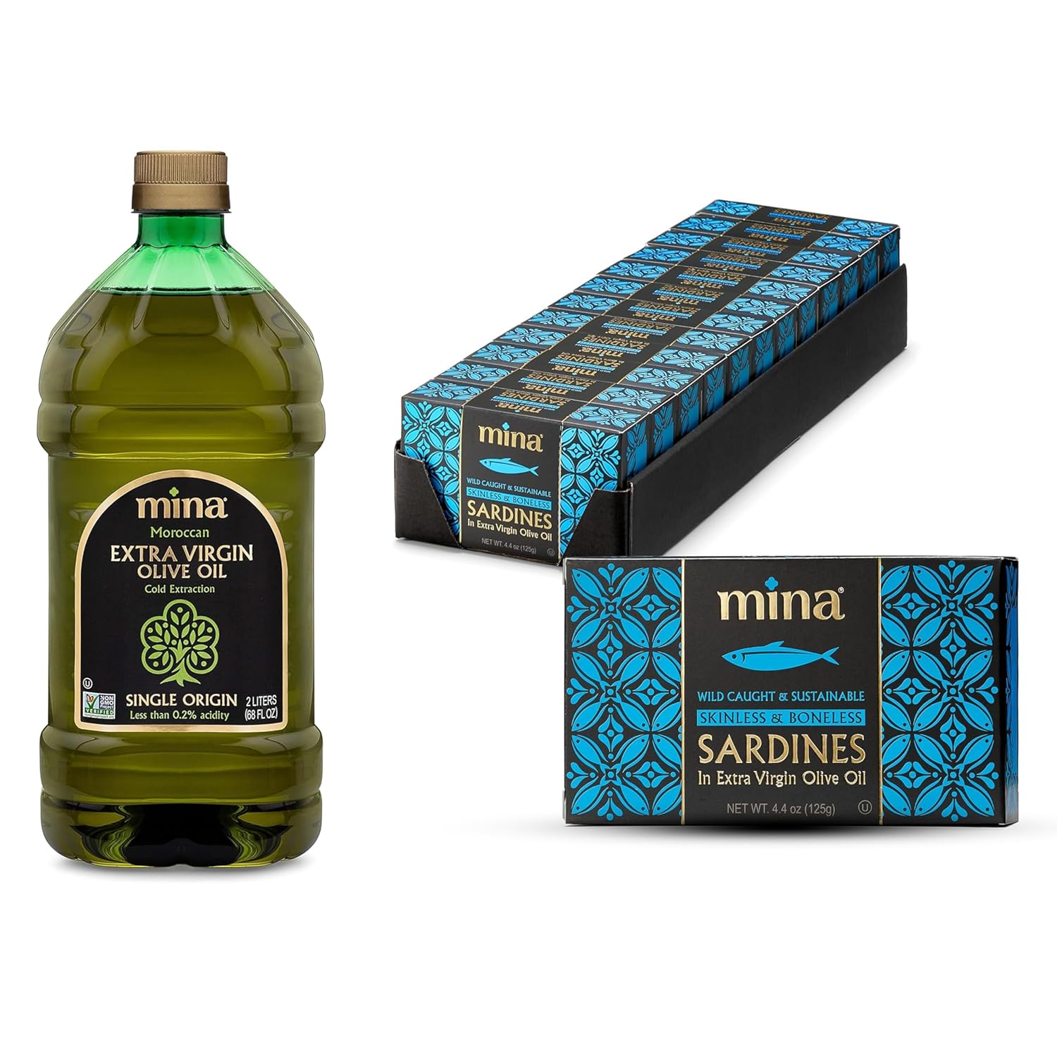 bundle-mina-extra-virgin-olive-oil-68-fl-oz-sardines-in-olive-oil-44-oz-pack-of-12---premium-cooking-oil-protein-packed-sardines-for-healthy-meals-1