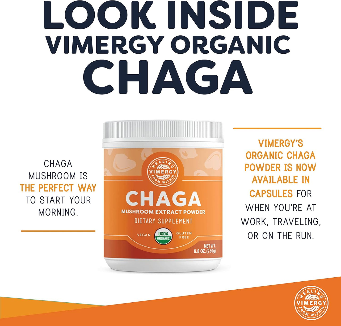 organic-wild-chaga-mushroom-extract-powder---166-servings---cardiovascular-support---kosher-vegan-gluten-free---pure-chaga-no-fillers---ideal-for-tea-coffee-smoothies-250g-7