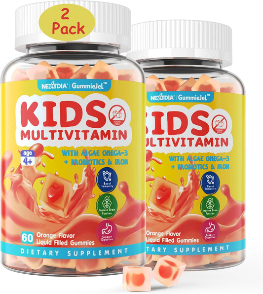 nextdia-kids-multivitamin-gummies-with-iron-vegan-omega-3-probiotics-vitamin-a-c-d-e-zinc---immune-support-for-kids-4---120-count-1