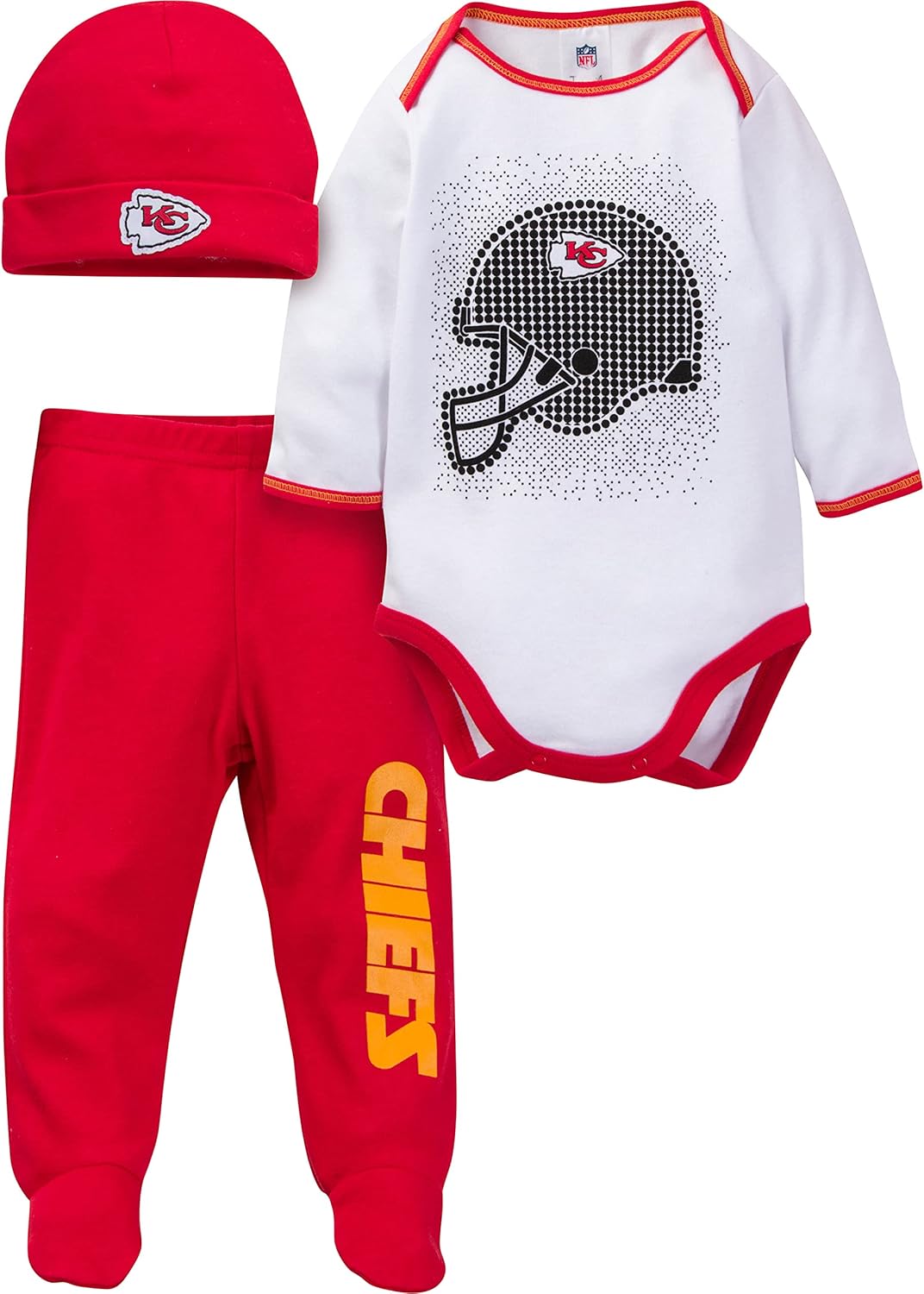 Official NFL Team Gerber Unisex Baby Footed Pant and Bodysuit Set - Perfect Gift Idea for Football Fans! - Espot.com.au