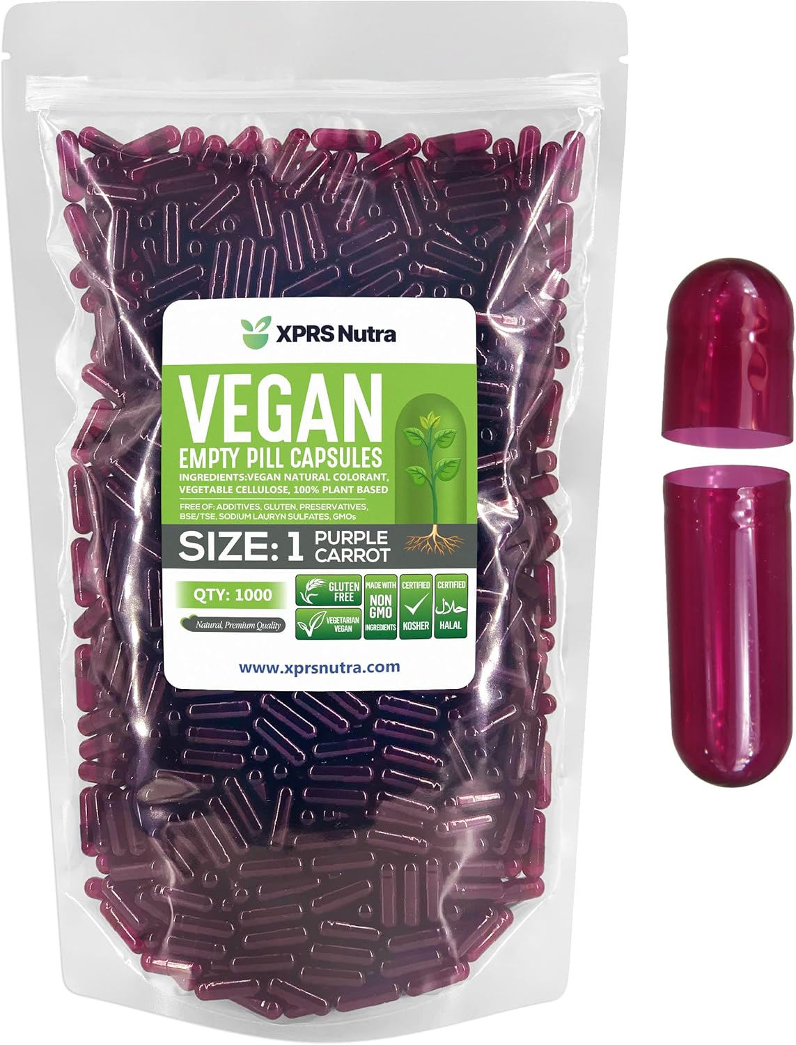 1000-count-xprs-nutra-size-1-purple-carrot-vegan-empty-capsules-for-diy-vegetable-filling---vegetarian-pill-capsules-1