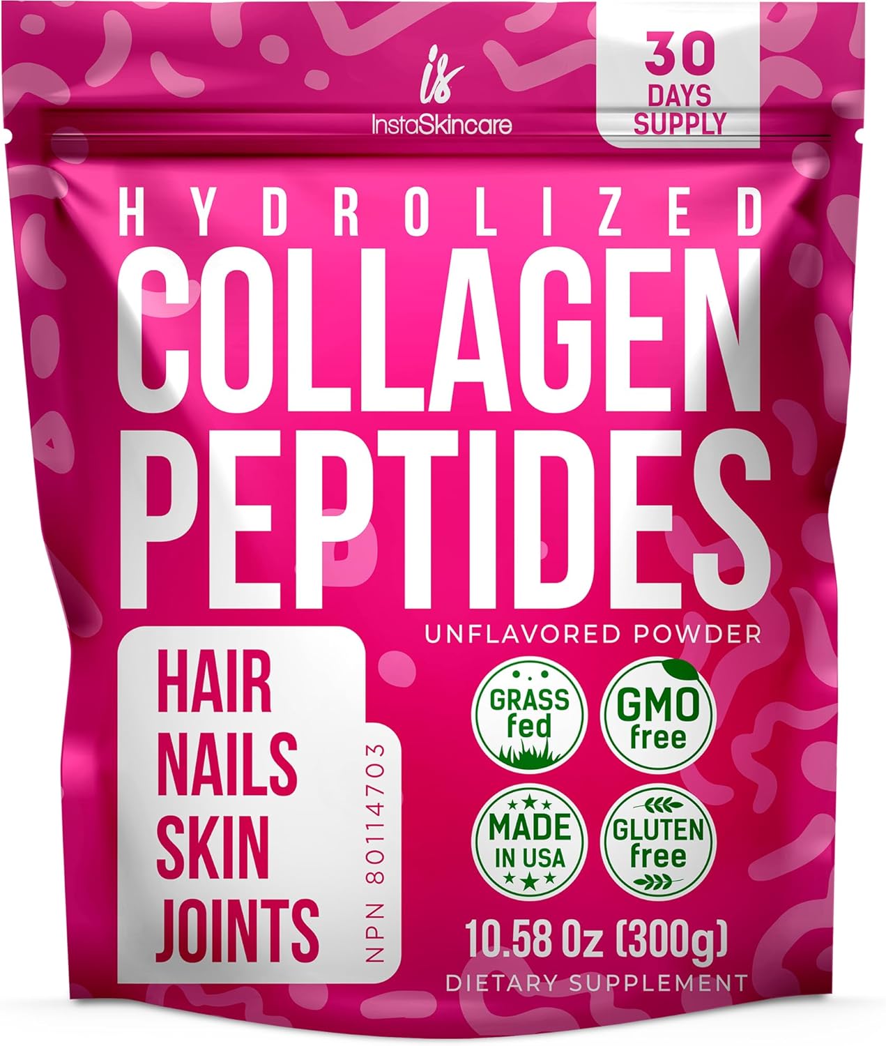 womens-hydrolyzed-collagen-peptides-powder---non-gmo-grass-fed-supplements-for-hair-skin-joints---type-i-iii---kosher-pareve---unflavored---easy-mix---1058-oz-1