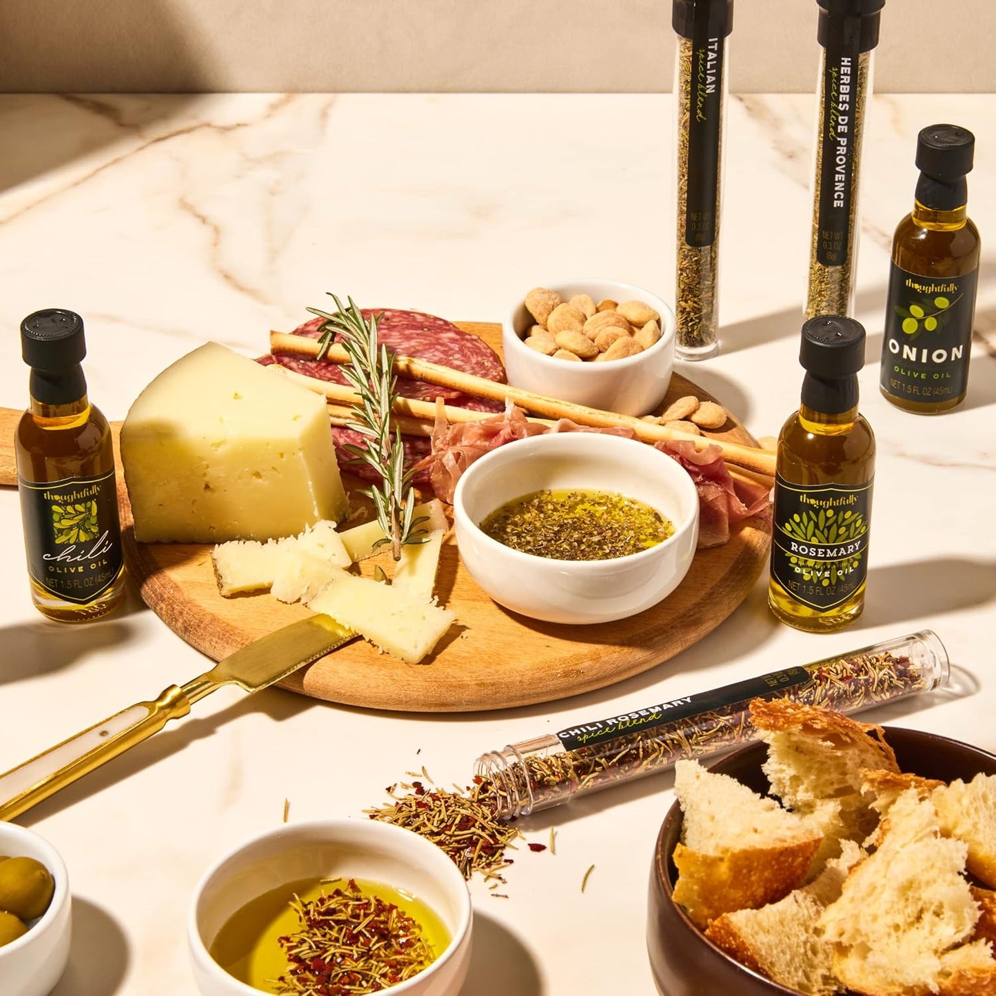 premium-olive-oil-spice-infusion-gift-set---cold-pressed-evoo-from-spain-with-4-flavored-oils-3-spice-blends---set-of-7-4