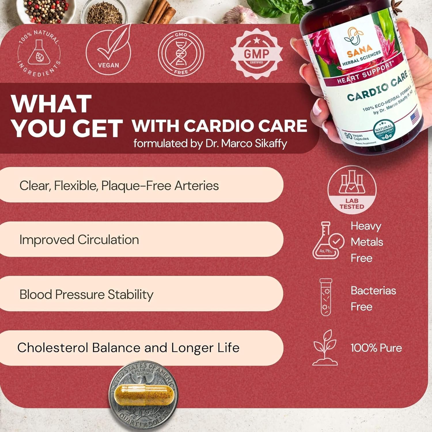 Dr. Sikaffy's Sana Herbal Sciences 15-Day Detox for Artery Health & Digestive Support - Organic Cleanse for Women & Men - Espot.com.au