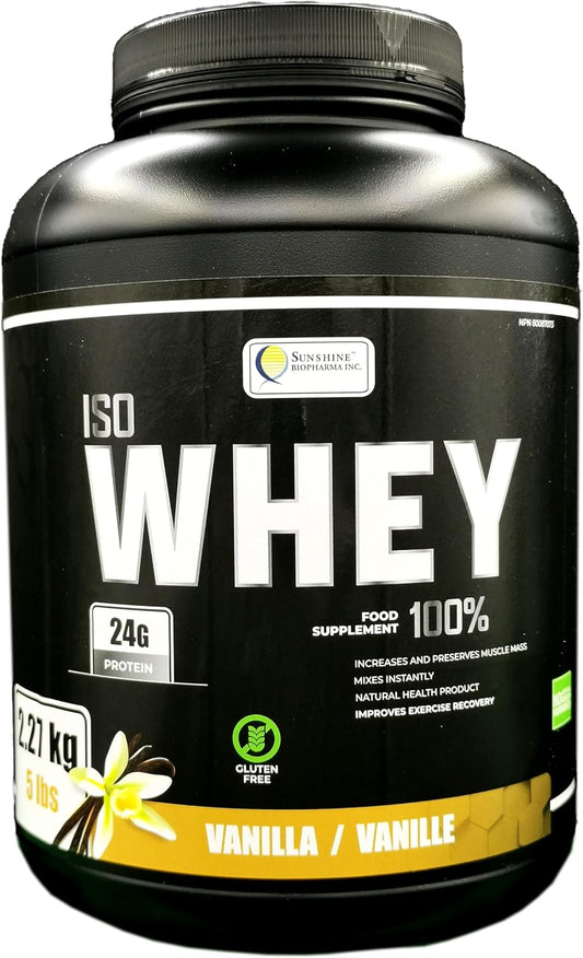 sunshine-biopharma-isowhey-protein-powder-5lbs-227kg---ultra-filtered-whey-protein-for-lean-muscle-mass-growth-and-maintenance-1