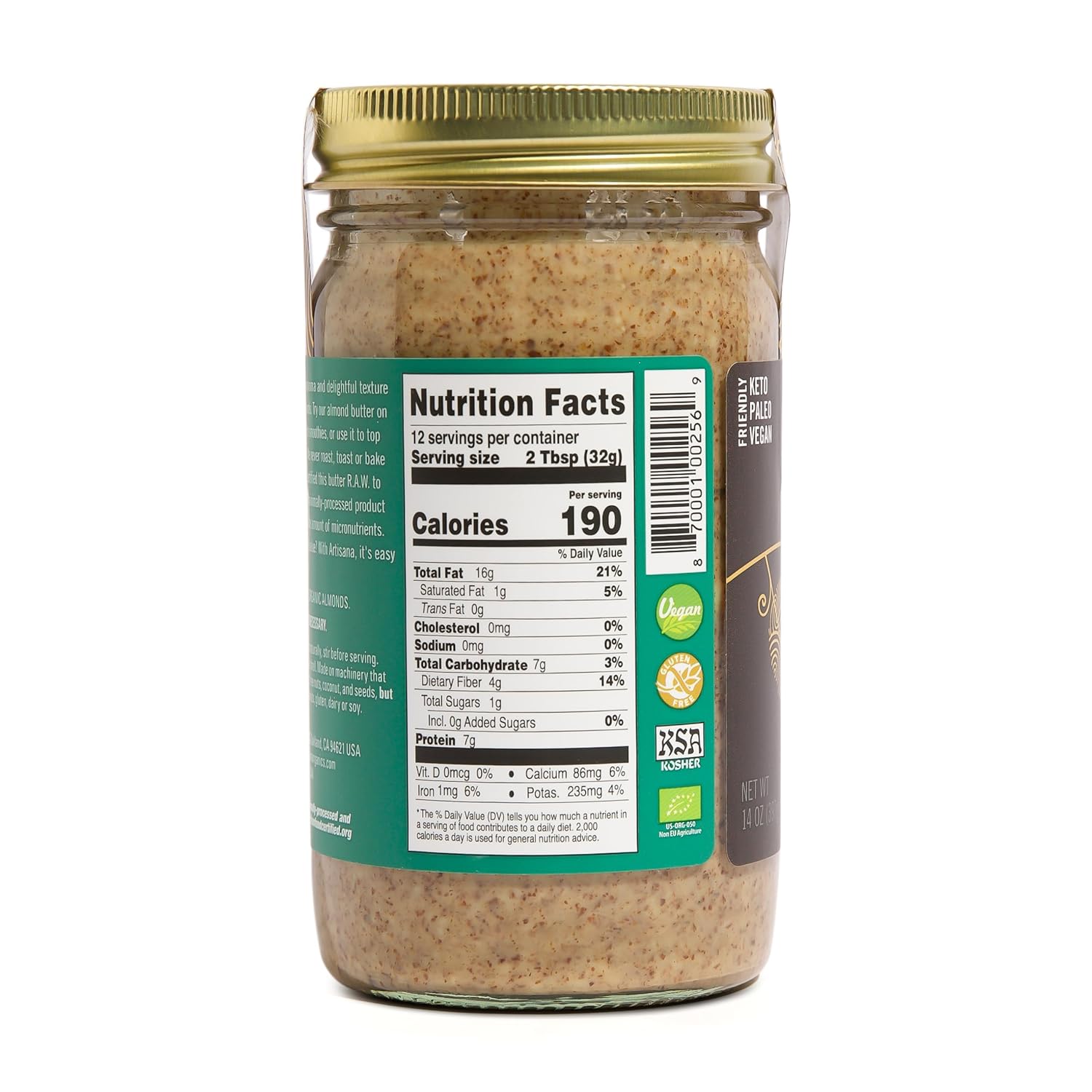 organic-raw-almond-butter---14oz-vegan-paleo-keto-friendly---non-gmo---no-sugar-no-palm-oil-2
