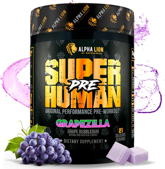 superhuman-pre-workout-powder-with-beta-alanine-tri-source-caffeine-for-energy-focus-and-pump---grapezilla-21-servings-1