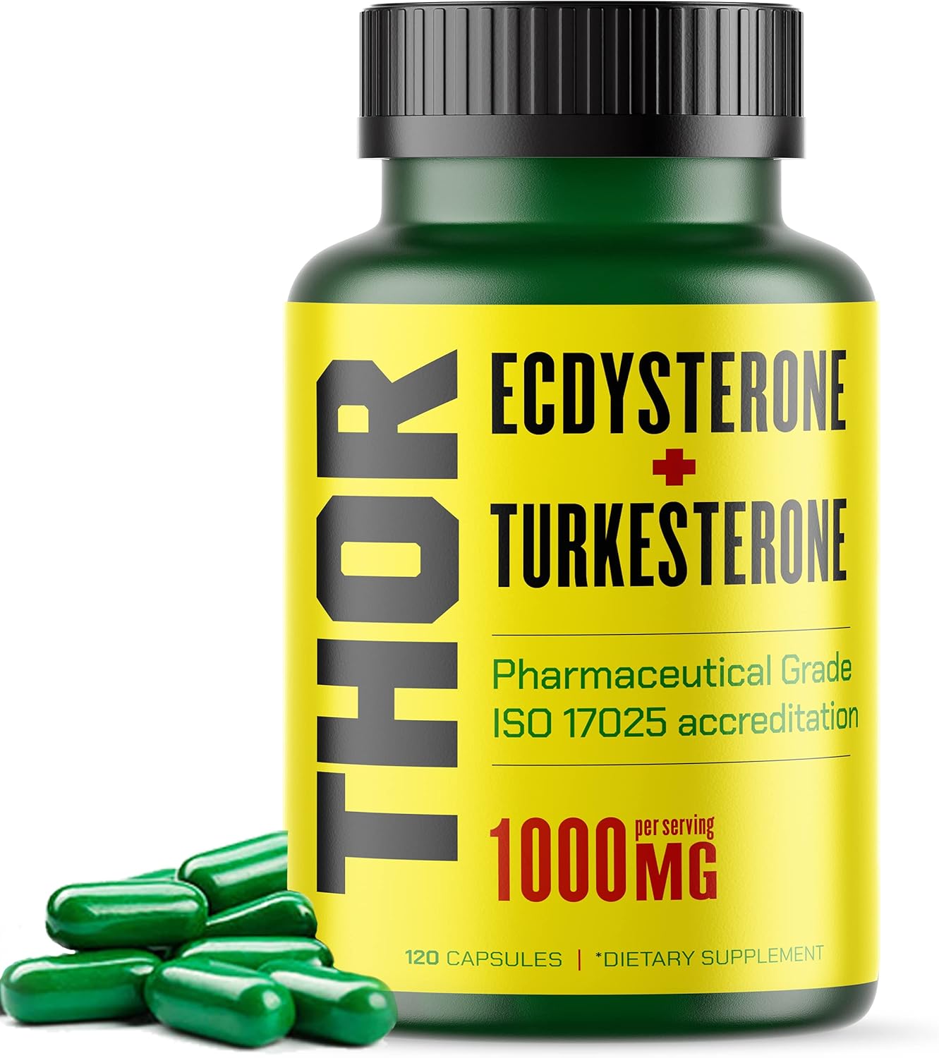 Flight Armour Turkesterone and Ecdysterone Anabolic Supplement - 2 Month Supply (120 Capsules) | Olympic Grade Tested, ISO 17025 Certified | 1000mg - 98%-95% Purity with Lab Synthesized Cyclodextrin - Espot.com.au