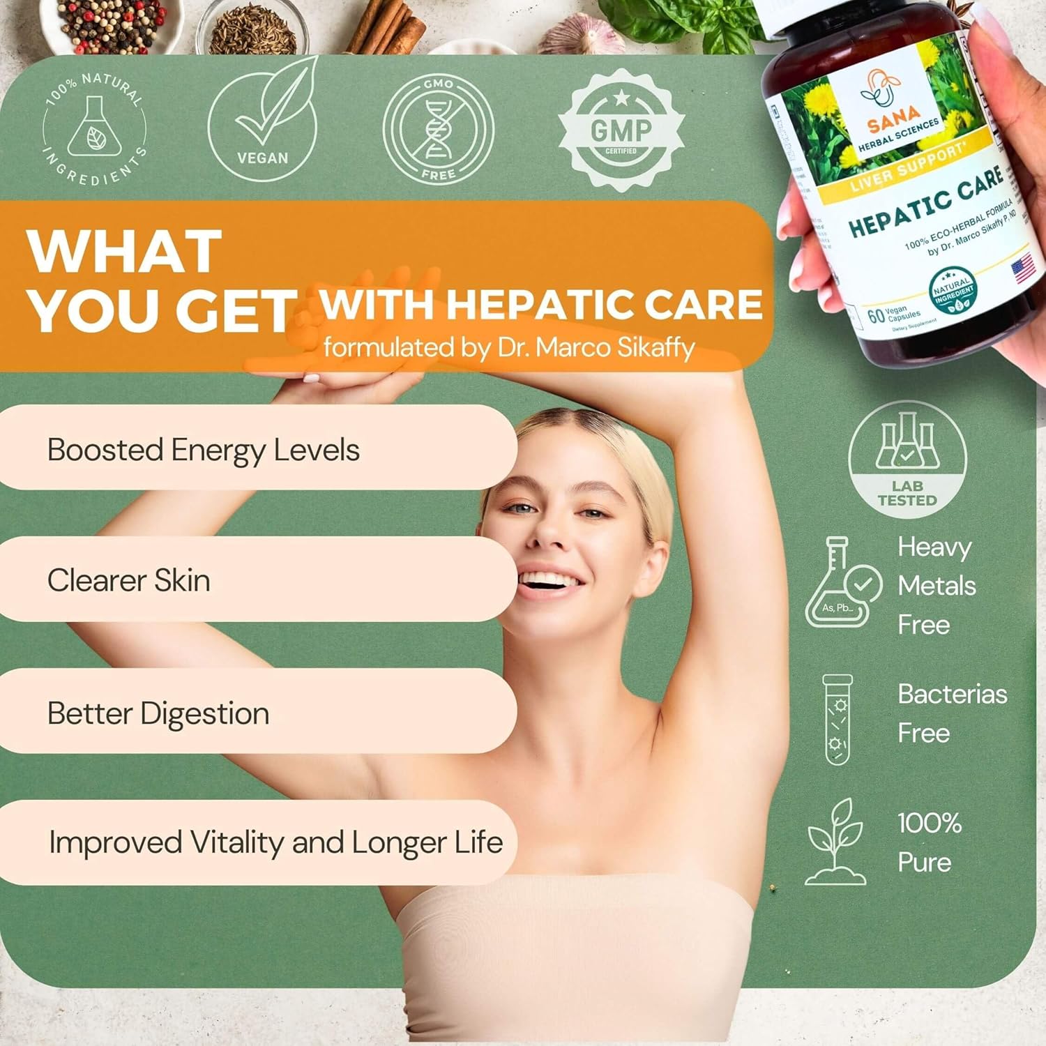 Liver Health Milk Thistle Supplement for Fatty Liver Support with Turmeric & Dandelion Root - 1800mg Herbal Daily Dose for Liver Detox & Repair by Sana Herbal - Espot.com.au
