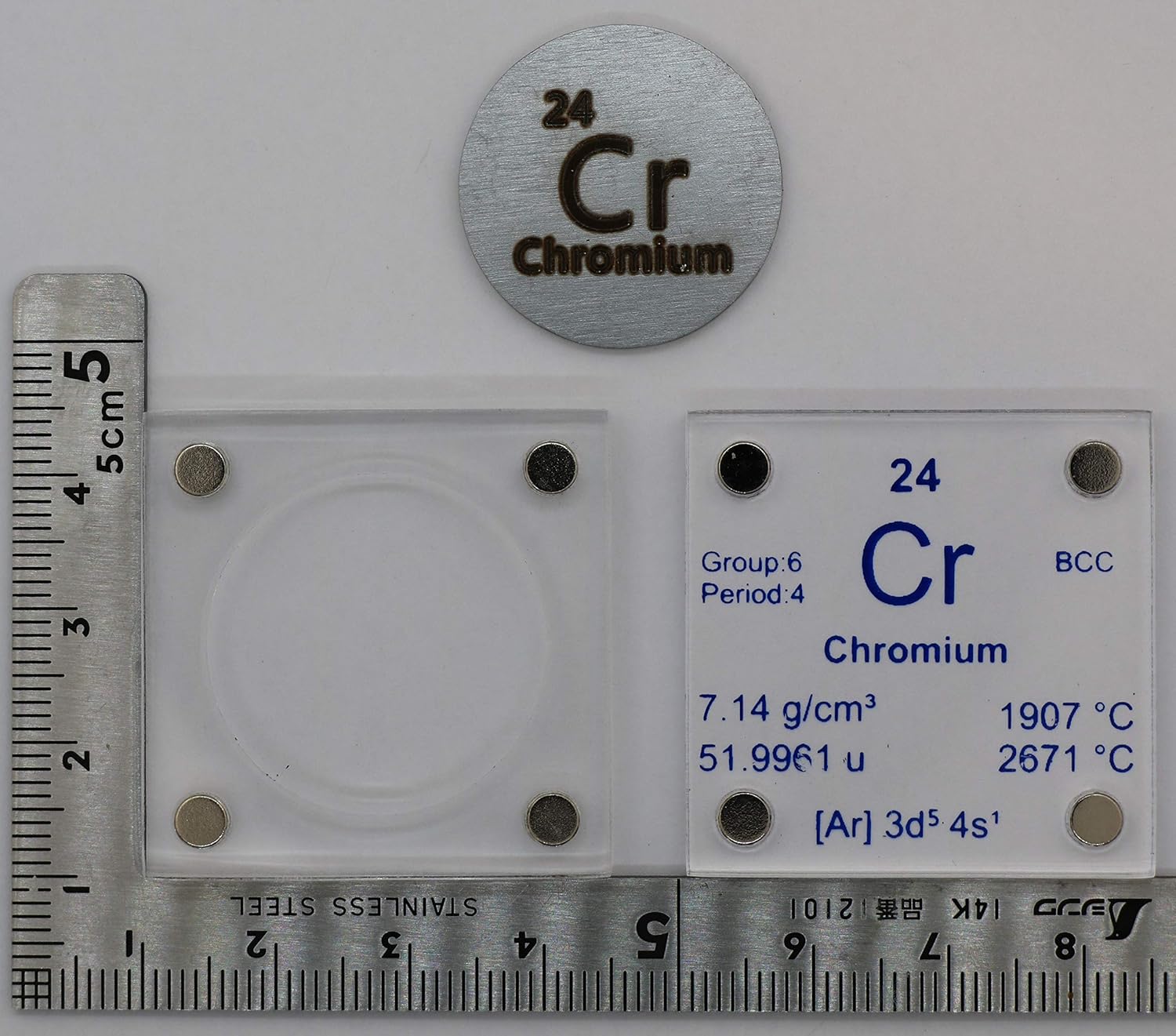 chromium-cr-metal-disc-in-2426mm-size-with-acrylic-case-for-collecting-or-experiments-4