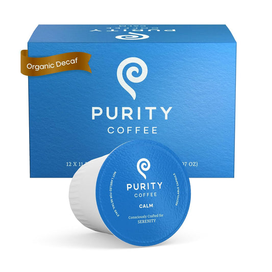 organic-decaf-medium-roast-coffee-pods---purity-coffee-calm---usda-certified---specialty-grade-arabica---mold-mycotoxin-pesticide-tested---12-ct-box-1