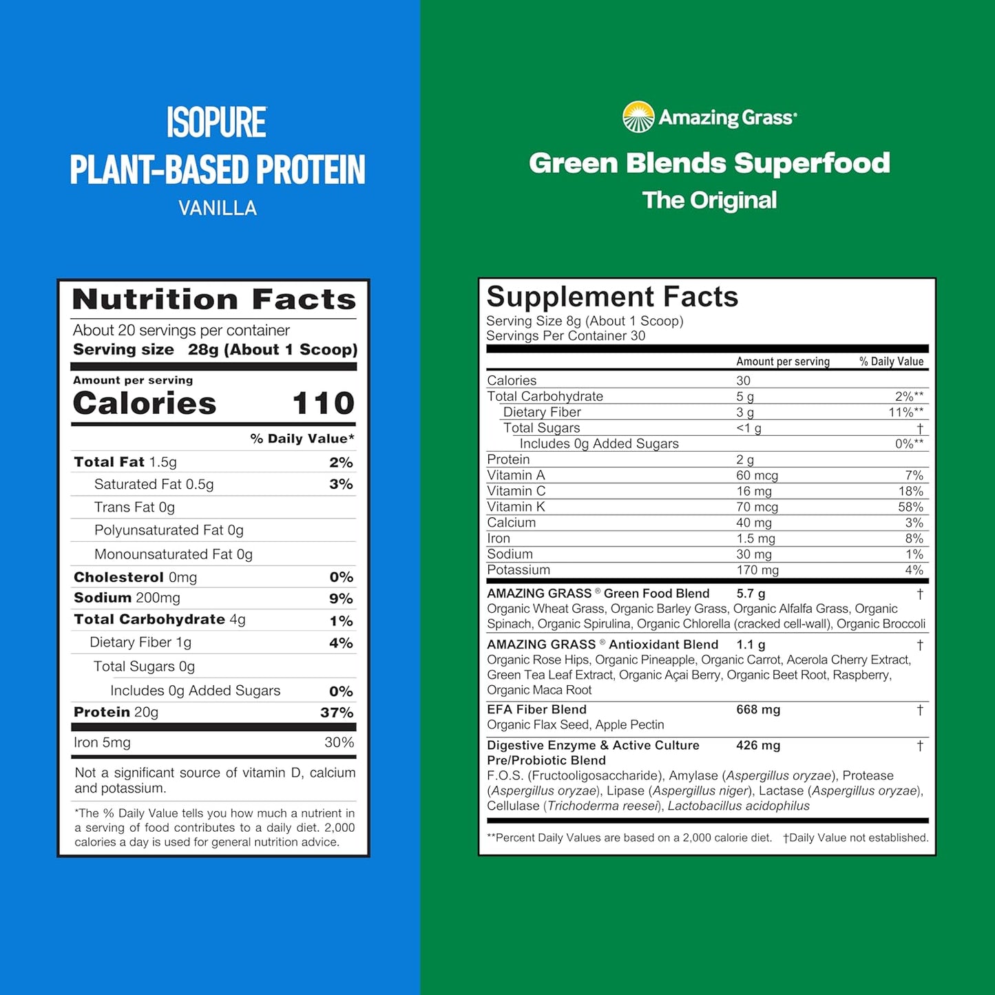 organic-superfood-and-vegan-protein-powder-bundle-amazing-grass-greens-original-and-isopure-vanilla-plant-based-dairy-free-50-servings-3