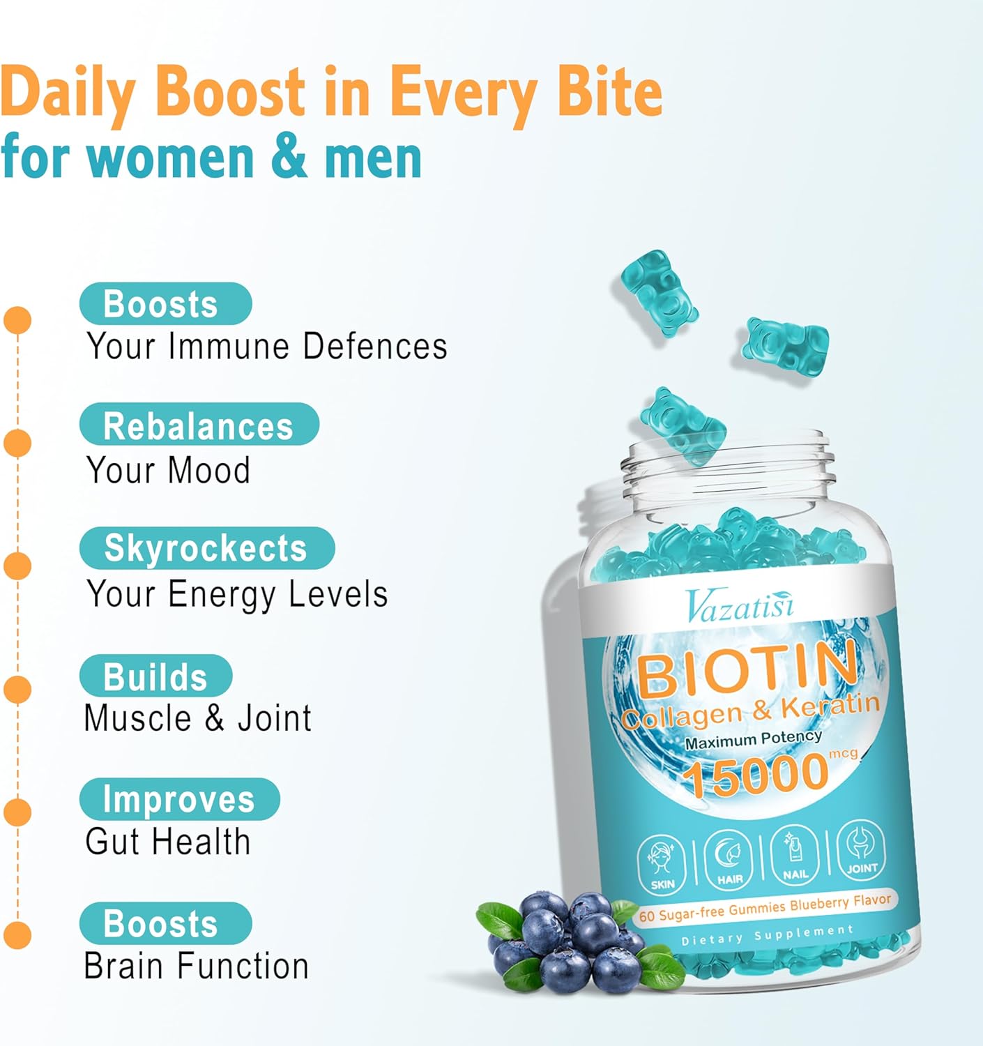 15000-mcg-biotin-collagen-gummies-with-vitamin-c-zinc-for-hair-skin-nails---blueberry-flavor-2-pack-120-ct---women-men-muscle-joint-immunity-5