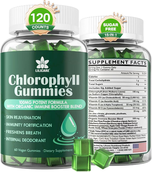 sugar-free-chlorophyll-gummies-with-unfiltered-acv-sea-moss-elderberry-echinacea-vitamin-d3-c-e-b12---immune-digestion-support---natural-deodorant---chlorophyll-chews---2-pack-1