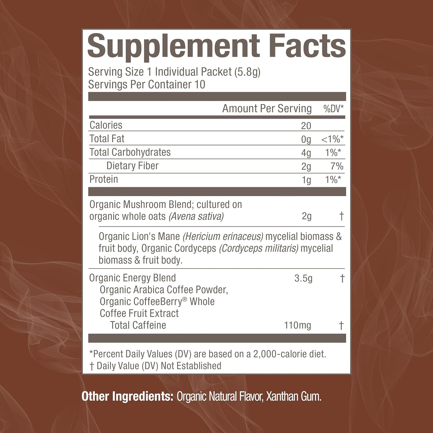 organic-mushroom-superfood-coffee-blend-powder-10-single-serve-packets-with-arabica-beans-lions-mane-cordyceps-turkey-tail-reishi-extract-ginkgo-biloba-for-energy-and-focus-5