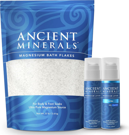 pure-zechstein-chloride-magnesium-bath-flakes-lotion-set-with-msm---ancient-minerals-ultra-formula-for-relaxation-and-recovery-1