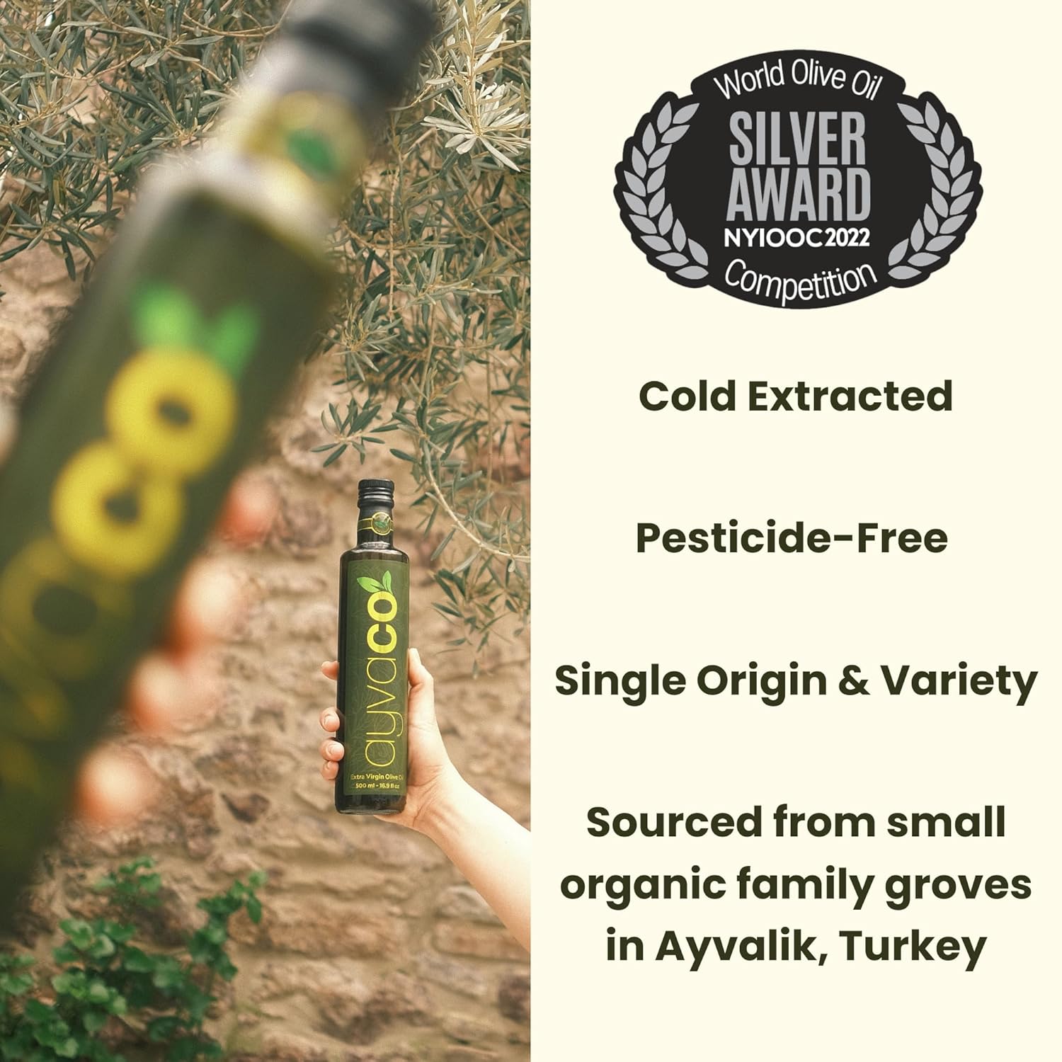 ayvaco-cold-pressed-extra-virgin-olive-oil-100-pure-ayvalik-monocultivar-olives-organically-produced-in-ayvalik-turkey-fresh-authentic-taste-750ml---254-fl-oz-2