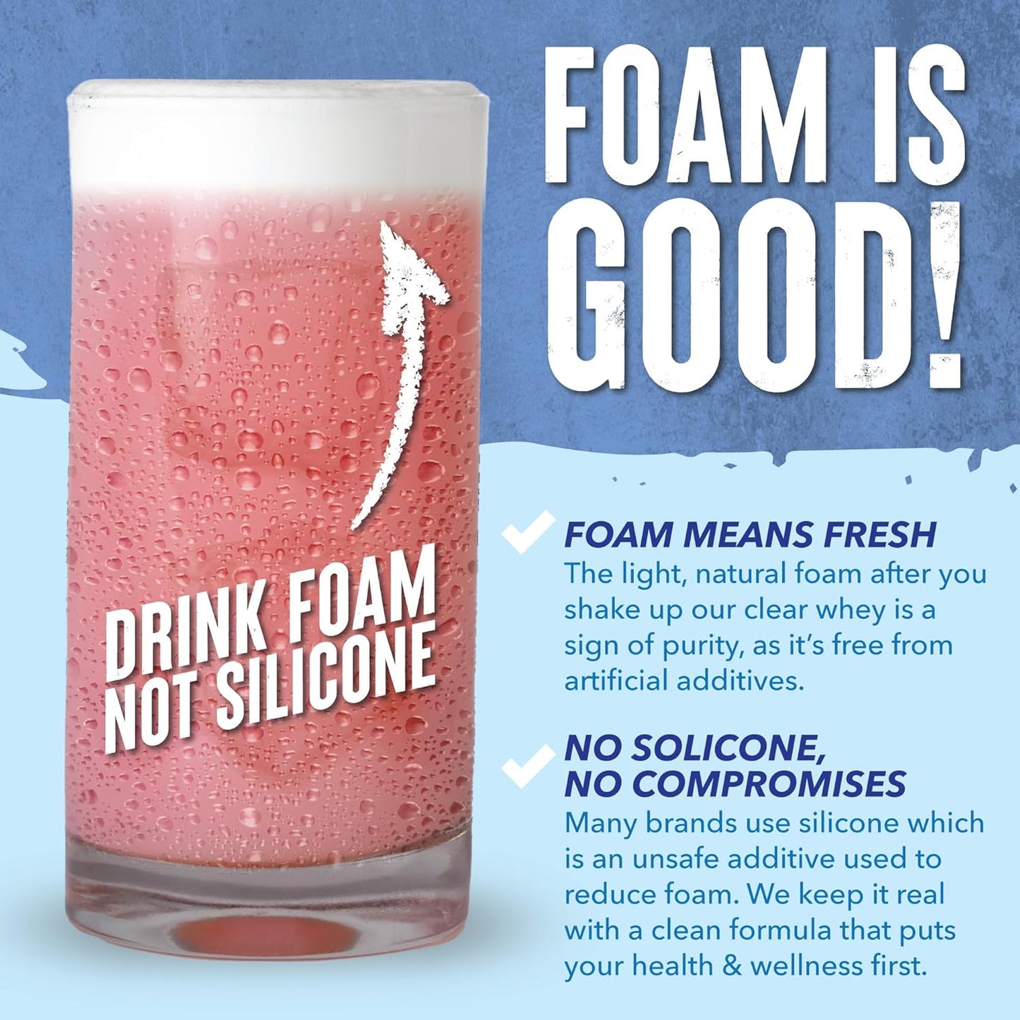 Premium Clear Whey Protein + Electrolytes - 20g Protein, 0 Added Sugar - Rocket Pop Flavor - 16 oz - Espot.com.au