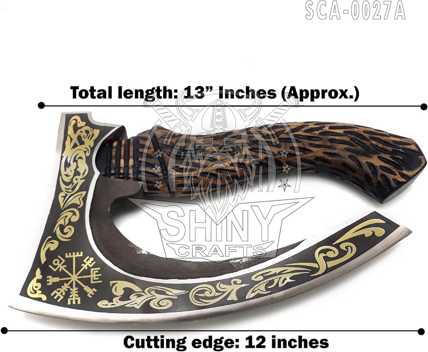 authentic-viking-berserker-axe-with-golden-etching-and-sheath---ideal-gift-for-men---medieval-crafts-sca-027-a-2