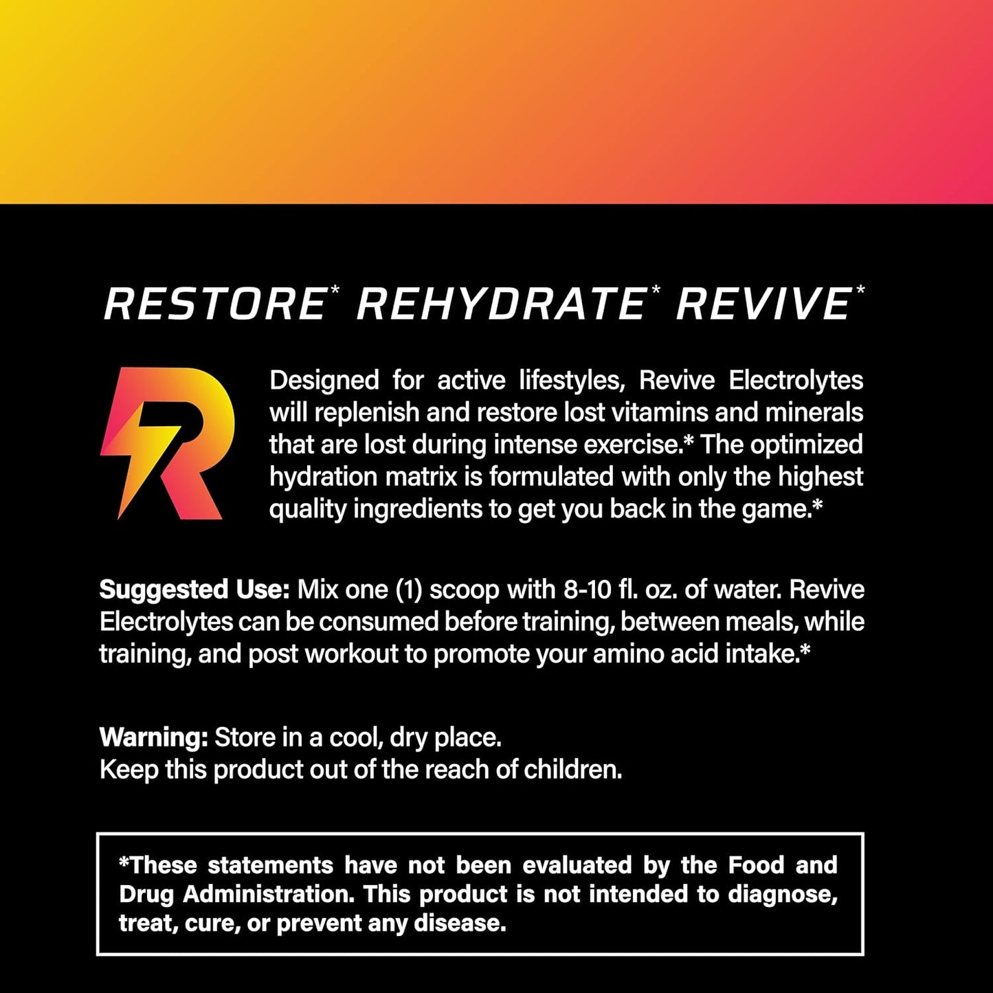 Revive Supplements Keto Boost Electrolyte Powder with BCAAs for Ultimate Hydration - Natural Flavors, Zero Sugar - Boost Energy, Recovery & Performance - 30 Servings - Espot.com.au