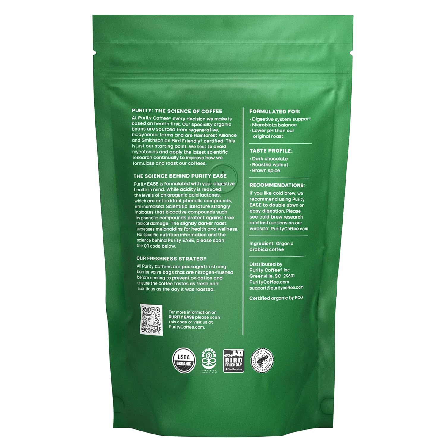 organic-purity-coffee-ease-dark-roast-low-acid-whole-bean---certified-usda-specialty-grade-arabica---mold-mycotoxin-pesticide-tested---12-oz-bag-2