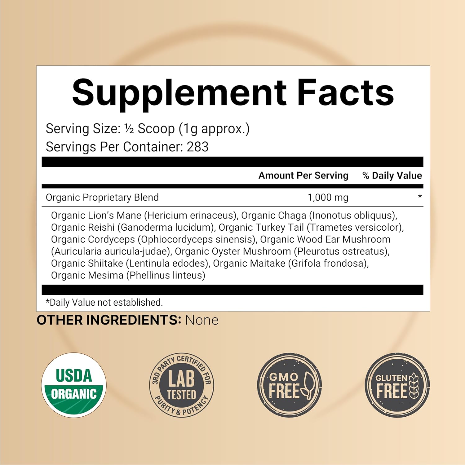 organic-10-in-1-mushroom-powder-blend-10oz---lions-mane-shiitake-reishi-turkey-tail-chaga-more---energy-boost-immune-support-brain-health---no-fillers---great-for-coffee-2
