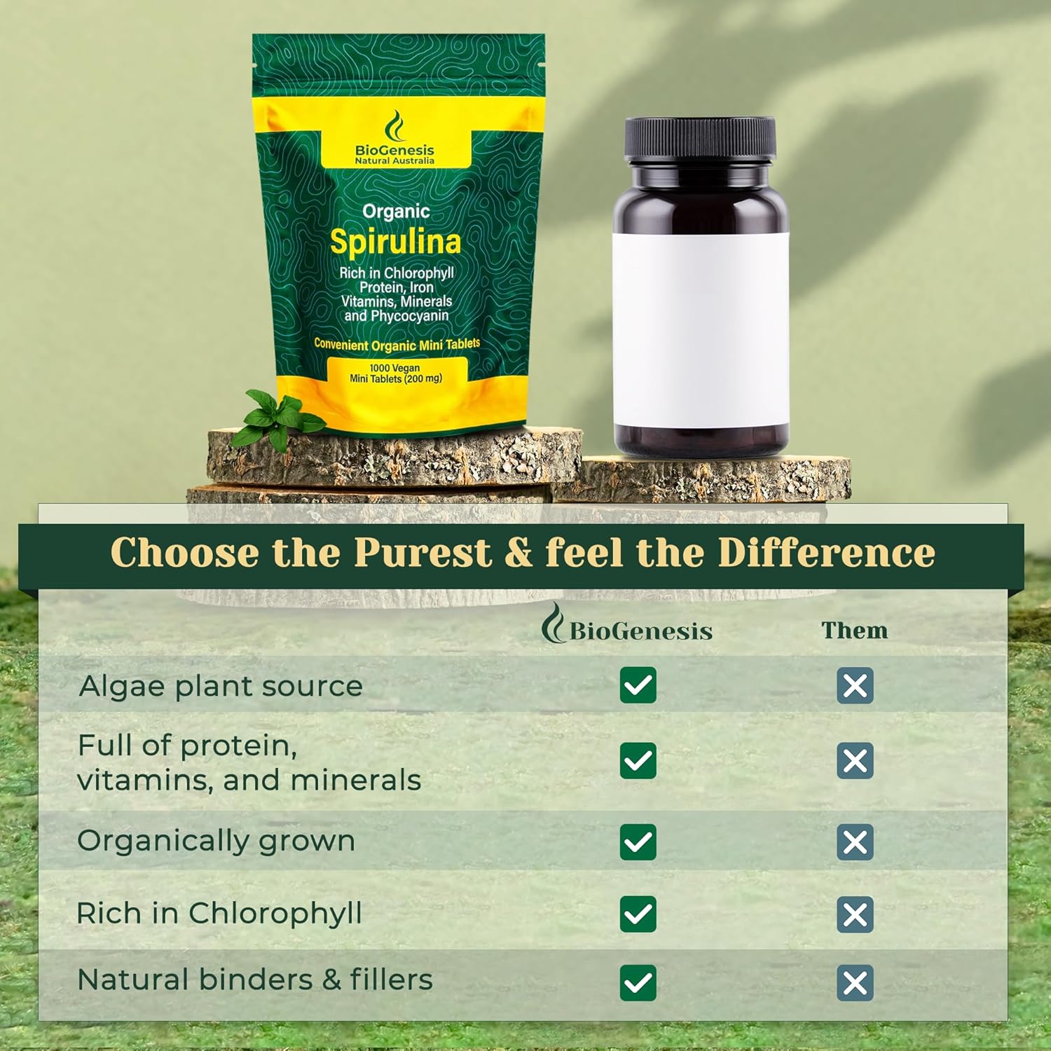 biogenesis-organic-spirulina-tablets---biodynamic-cracked-cell-wall-high-in-chlorophyll-vitamins-minerals---vegan-friendly-200mg-1000-count-2