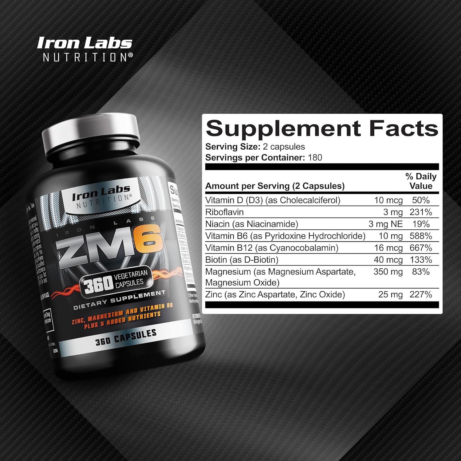 iron-labs-zm6---high-strength-zinc-and-magnesium-supplement---360-vegetarian-capsules---enhanced-zinc-magnesium-aspartate-and-b6-complex---6-month-supply-2
