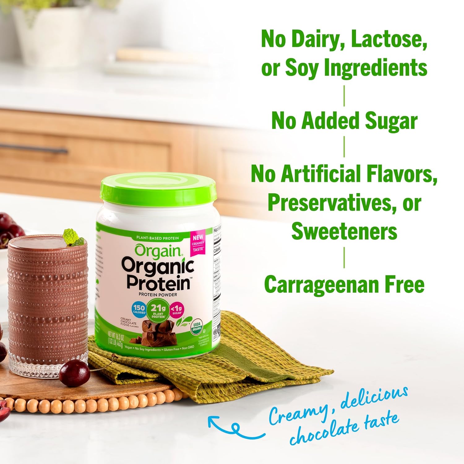 orgain-organic-vegan-protein-powder---creamy-chocolate-fudge-21g-plant-protein-7g-prebiotic-fiber-non-gmo-lactose-free-no-added-sugar---ideal-for-shakes-smoothies-102-lb-5