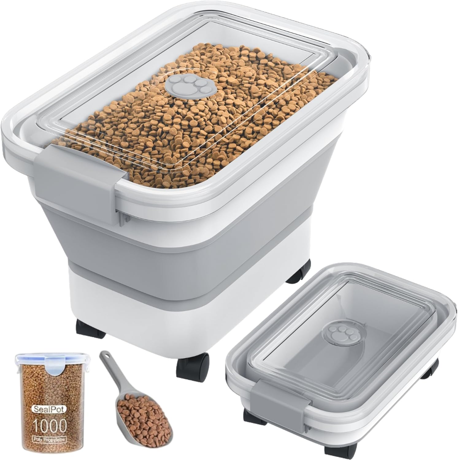 collapsible-dog-food-storage-container-with-airtight-lid---20-23-lbs-capacity---multifunctional-pet-food-container-for-dogs-and-cats---includes-scoop-and-bowl-1