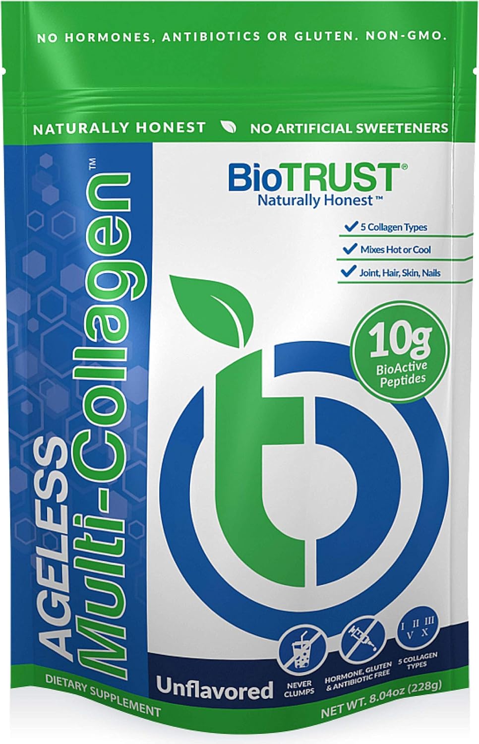Bundle: BioTrust Ageless Multi Collagen Protein Powder & Collagen Booster Capsules - 5-in-1 Anti-Aging Formula - Espot.com.au