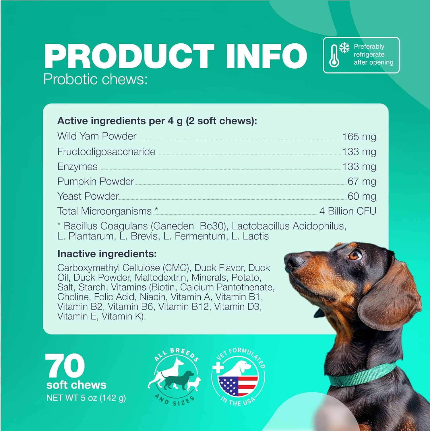 dog-probiotic-chews-for-gut-health-immunity-and-allergies---digestive-enzymes-for-itchy-skin-and-yeast-balance---coprophagia-deterrent---180-probiotic-treats-7