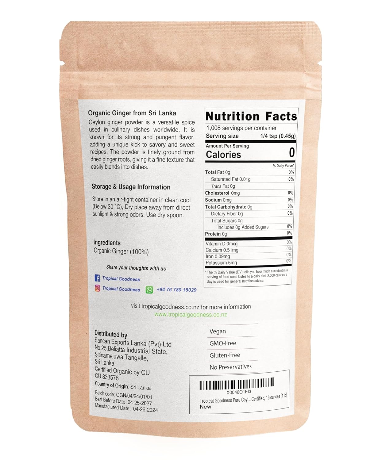 organic-tropical-goodness-ground-ginger-powder---16oz-1lb-usda-kosher-certified---authentic-tropical-flavor---non-gmo-gluten-free-2