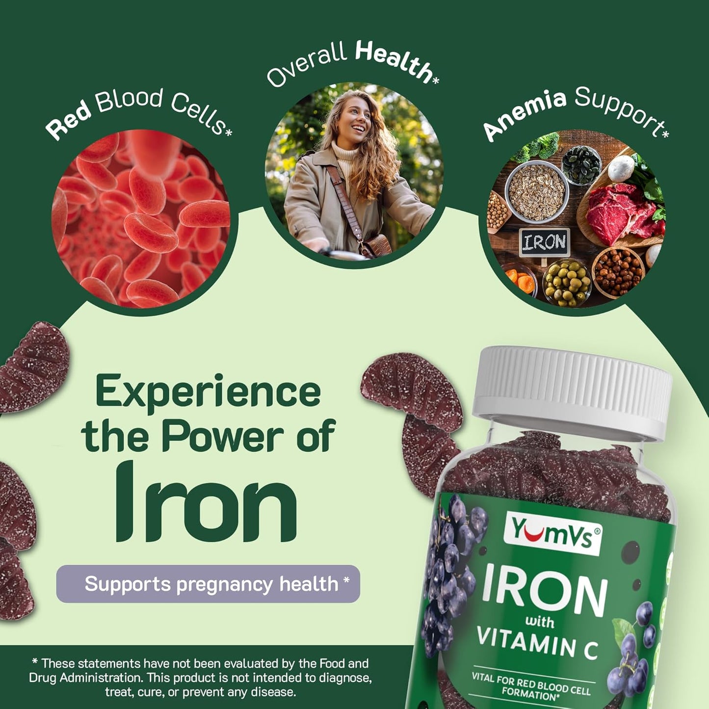 grape-flavor-iron-gummies-with-vitamin-c---10-mg-chewable-blood-builder-supplement---kosher-gluten-free---60-count-pack-5